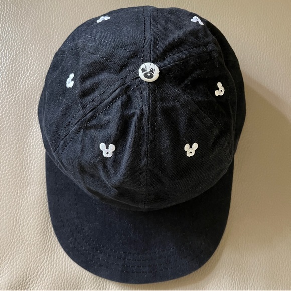 Vintage MICKEY MOUSE BASEBALL CAP Walt Disney/ Goofy’s Hat Co black/white Unisex - Picture 9 of 9